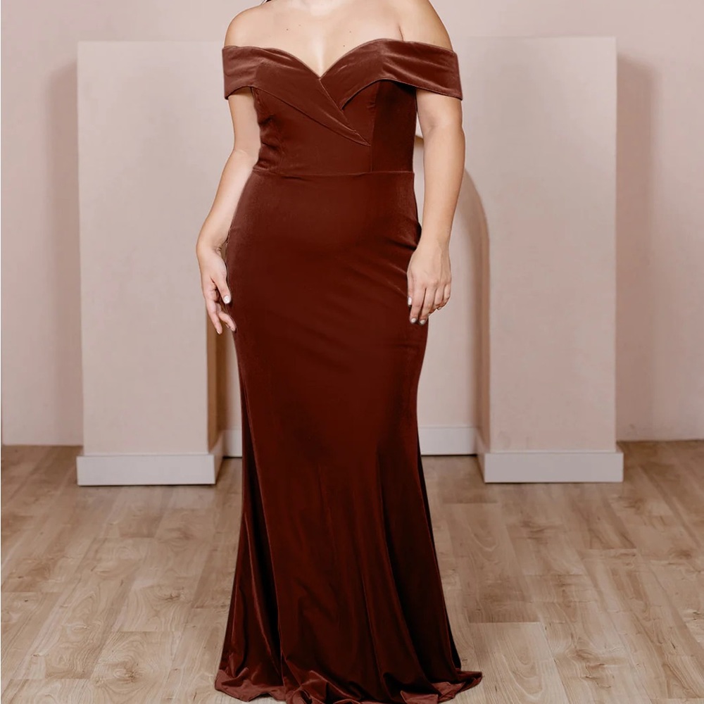 Bardot Velvet Dress